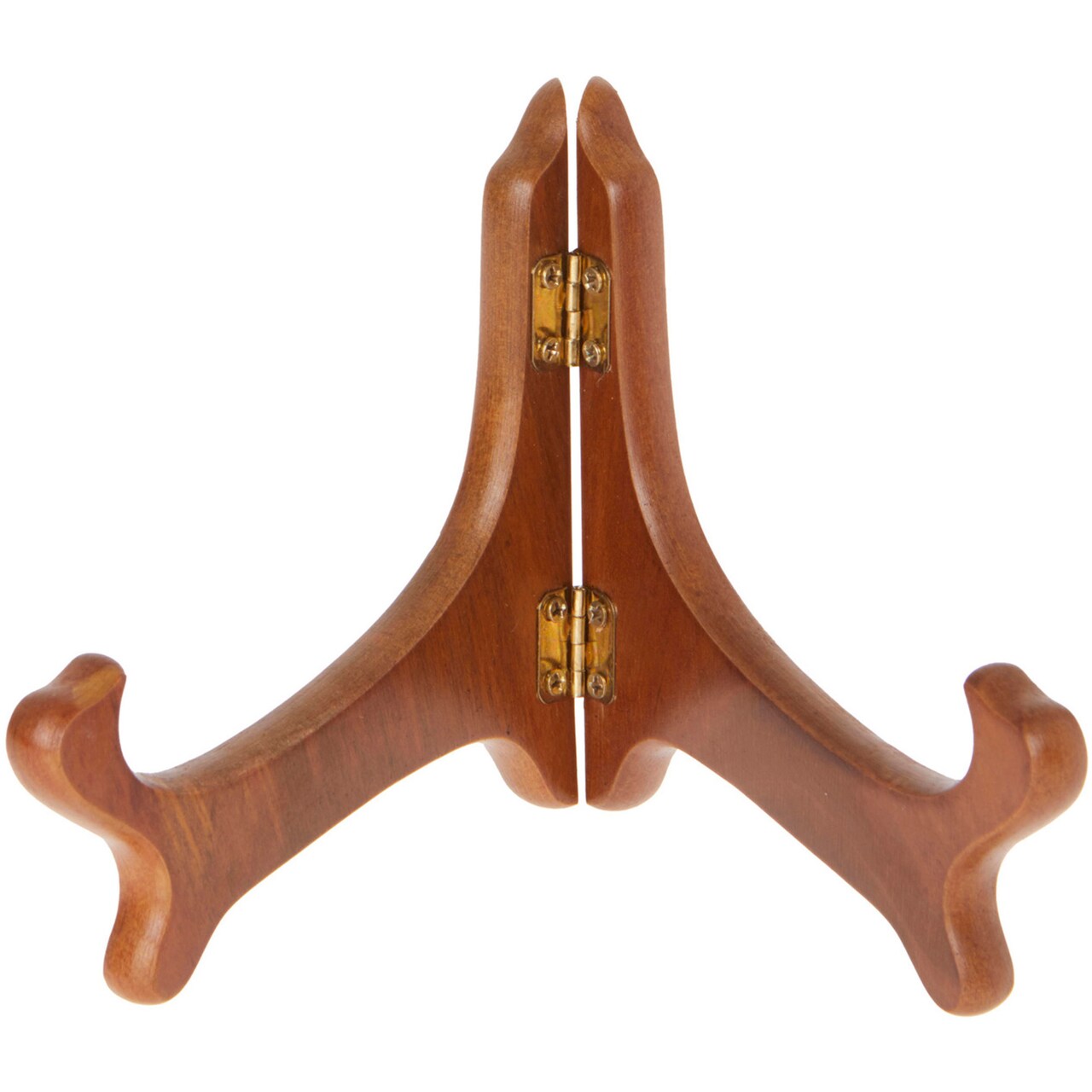 Bard's Hinged Walnut MDF Bowl Stand, 4.25" H x 6.25" W x 4.5" D (For 6" - 7" Bowls)